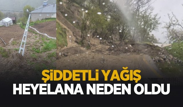 Hanyatak'ta toprak kayması