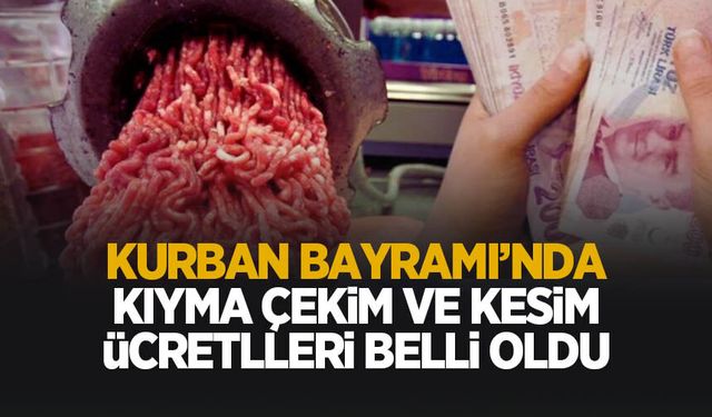 Sakarya'da kurban kesim ve kıyma çekim ücretleri açıklandı