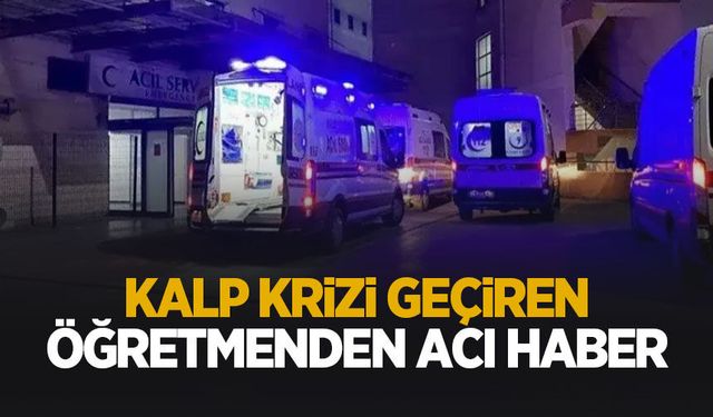 Sınıf öğretmeni kurtarılamadı
