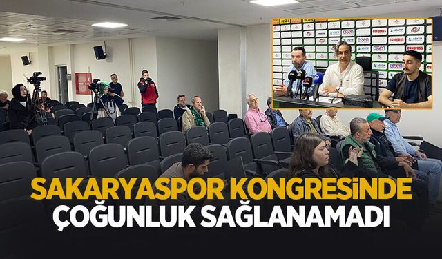 Kongrede çoğunluk sağlanamadı!