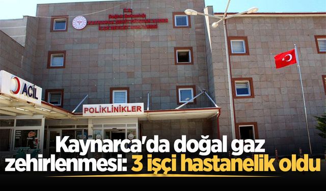 Kaynarca'da doğal gaz zehirlenmesi: 3 işçi hastanelik oldu