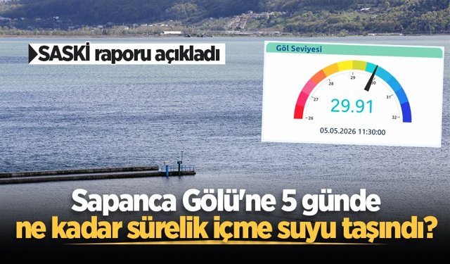 Sapanca Gölü’ne 5 günde ne kadar sürelik içme suyu taşındı? SASKİ raporu açıkladı…