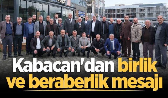 Kabacan'dan birlik ve beraberlik mesajı
