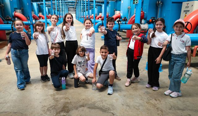 Minikler SASKİ’nin çevre dostu tesislerini keşfetti