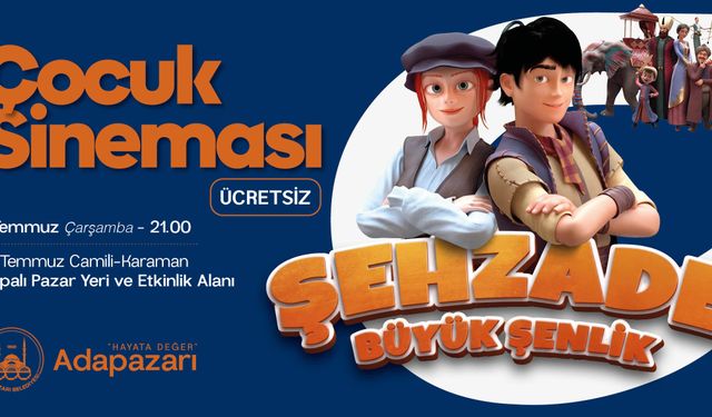 Adapazarı'nda çocuk sinemaları başlıyor