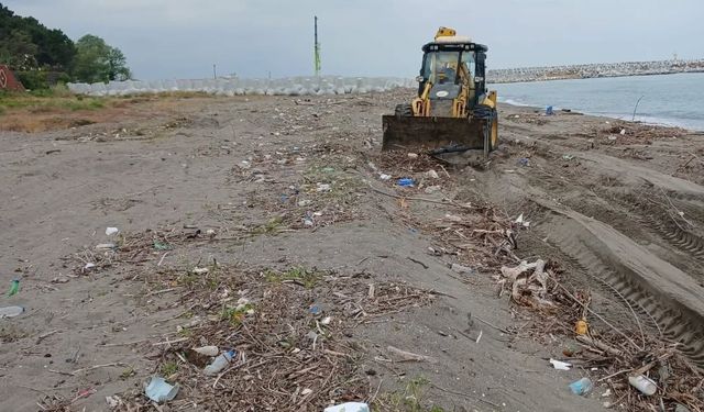 Melenağzı sahilinde yaz sezonu hazırlıkları başladı