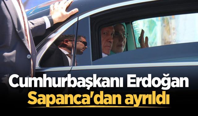 Cumhurbaşkanı Erdoğan, AK Parti 33. İstişare Toplantısı'nın ardından Sapanca'dan ayrıldı