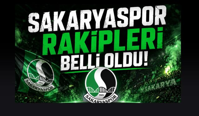 Sakaryaspor'un ligdeki rakipleri belli oldu