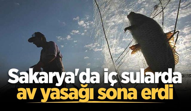 Sakarya'da iç sularda av yasağı sona erdi
