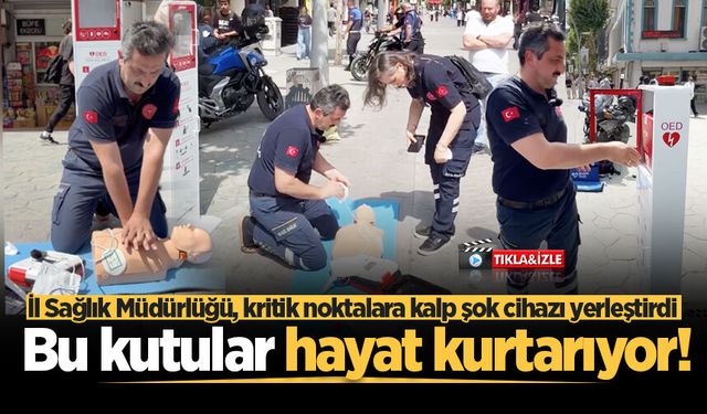 Sakarya’da kritik noktalara kalp krizlerine karşı şok cihazları yerleştirildi! Bu kutular hayat kurtarıyor