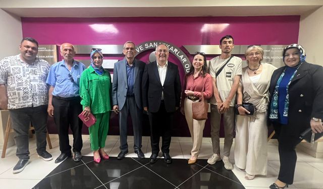 Anahtar Parti'den esnaf odalarına ziyaret