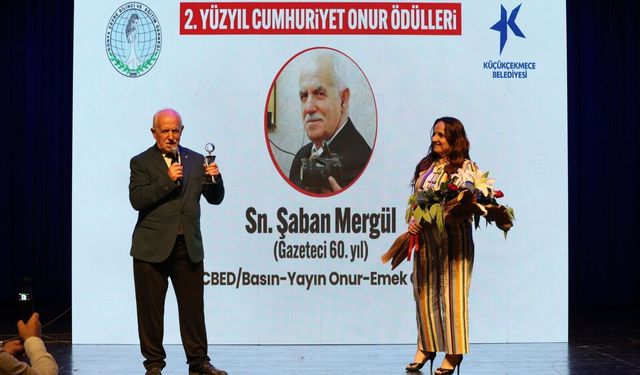 Gazeteci Şaban Mergül’e Cumhuriyet Ödülü