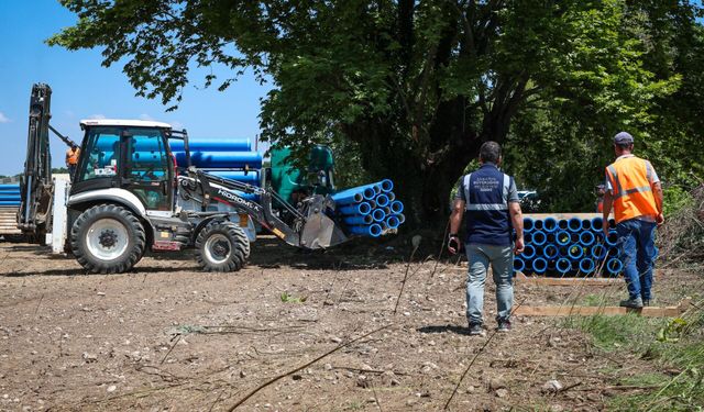Akyazı ve Hendek’in 135 kilometrelik dev altyapı yatırımda saha sevkiyatları başladı