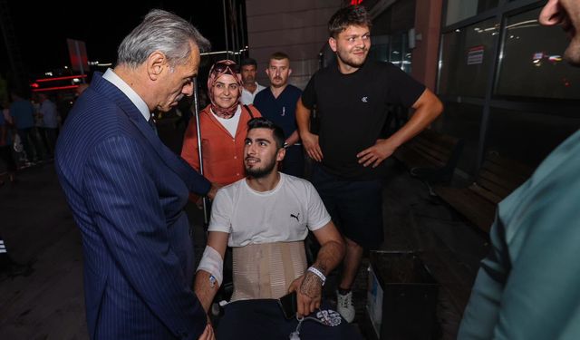 Başkan Yusuf Alemdar'dan hastane ziyareti