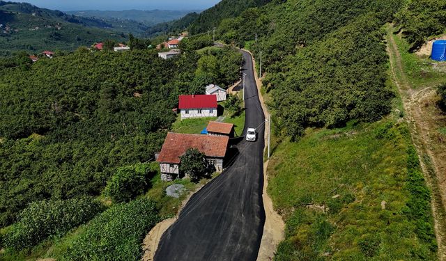 Fındık hasadının yoğun olduğu kuzeydeki 3 güzergah sezon başlamadan asfalta kavuşuyor