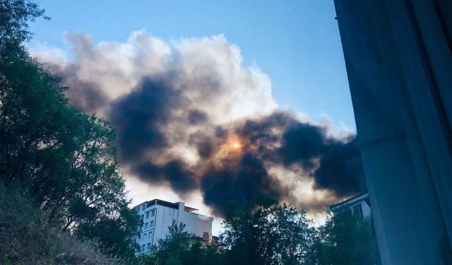 Ot yangını tüp dolu depoya sıçradı, faciadan dönüldü