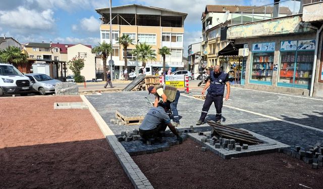 Kandıra'nın yeni meydanı şekilleniyor