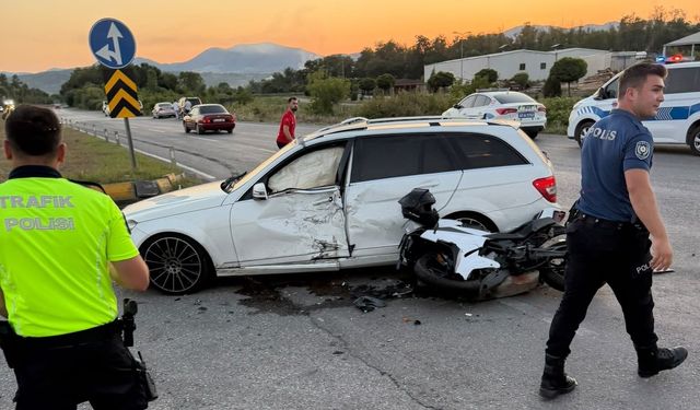 Motosiklet sürücüsü feci kazada hayatını kaybetti