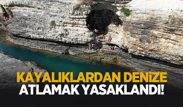 Kandıra'da kayalıklardan denize atlamak yasaklandı