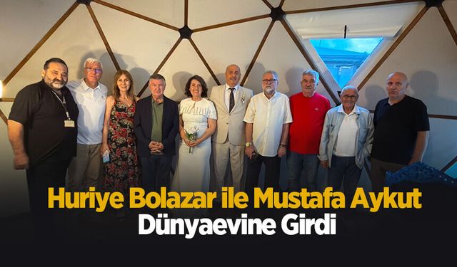Huriye Bolazar ile Mustafa Aykut dünyaevine girdi