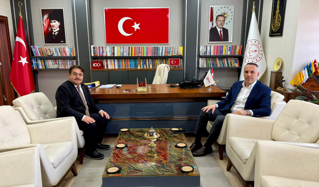 Yunus Tever'den İl Millî Eğitim Müdürlüğüne ziyaret