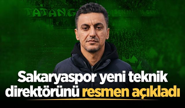 Sakaryaspor yeni teknik direktörünü resmen açıkladı