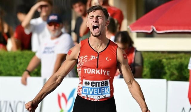 Sakaryalı milli atlet Yunus Emre Civelek Avrupa Şampiyonu oldu