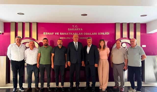 Sakarya Yozgatlılar Derneği’nden SESOB Başkanı Kabacan’a hayırlı olsun ziyareti
