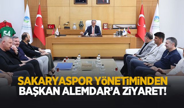Sakaryaspor'a yönetiminden Başkan Alemdar'a ziyaret