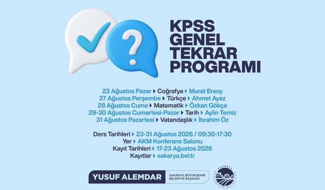 Büyükşehir’den KPSS adaylarına sınav öncesi güçlü destek