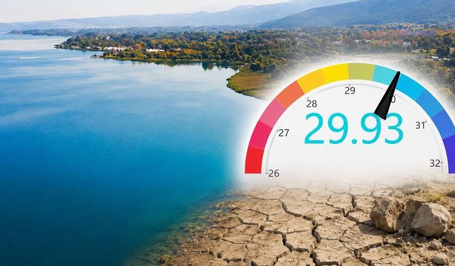 Sapanca Gölü'nde su seviyesi yeniden kritik eşiğin altına indi