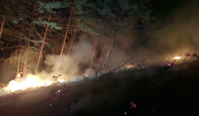 Traktörünü, tankerini alan söndürmeye koştu