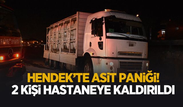 Hendek'te hidroklorik asit alarmı! 2 kişi hastaneye kaldırıldı