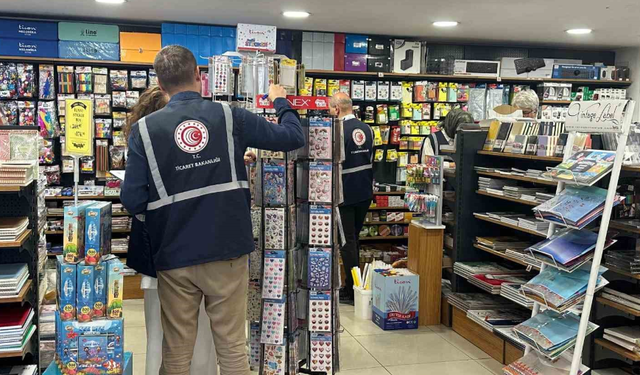 Kırtasiye sektörüne yönelik denetimlerde yüzlerce işletmeye ceza