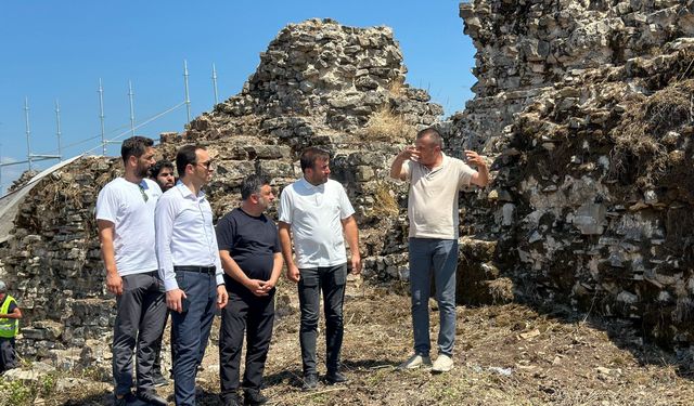 Söğütlü Harmantepe Kalesi'nde restorasyon çalışmaları başladı