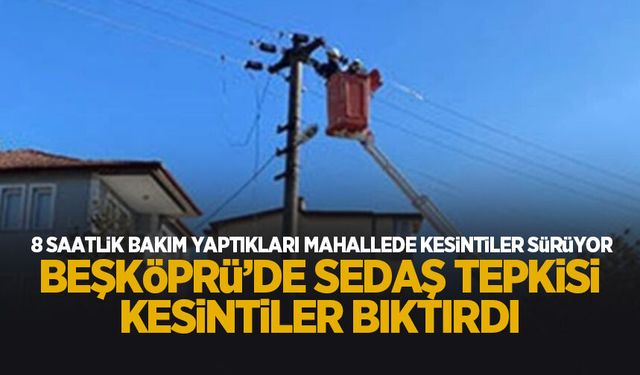 Beşköprü'de elektrik kesintileri bıktırdı! SEDAŞ'a tepki
