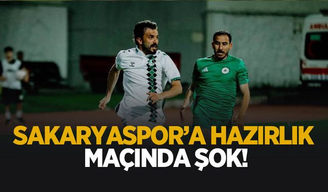 Sakaryaspor’un provası kötü bitti