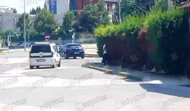Serdivan'da hareketli anlar! Polisi görünce kaçtı