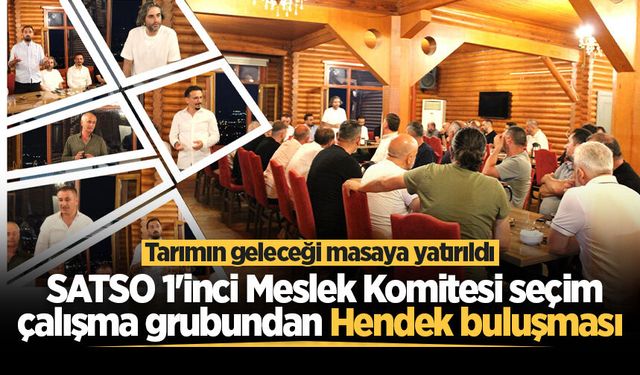 SATSO 1'inci Meslek Komitesi seçim çalışma grubundan Hendek buluşması