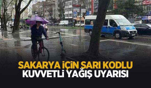 Meteoroloji’den Sakarya’ya sarı kodlu uyarı!