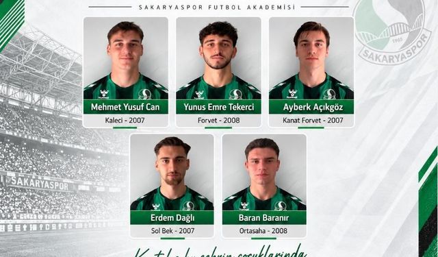 Altyapıda 5 yıldız keşfedildi: Sakarya’nın evlatları A Takım’a imza attı