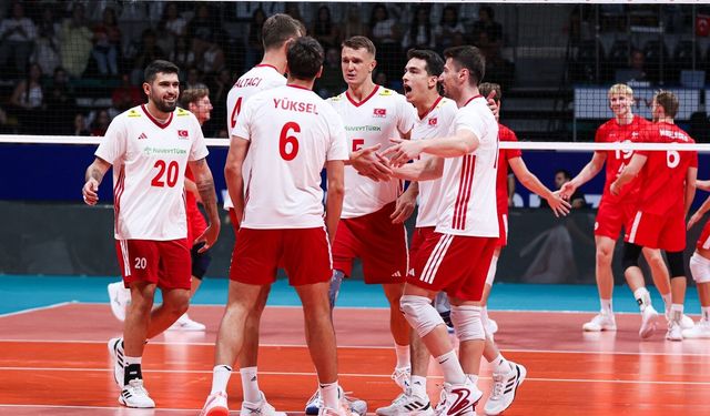 A Milli Erkek Voleybol Takımı, Danimarka'yı mağlup etti