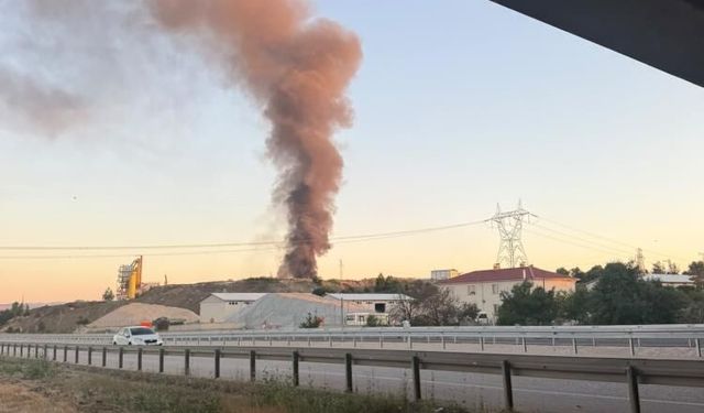 Bolu'da geri dönüşüm fabrikası alevlere teslim oldu