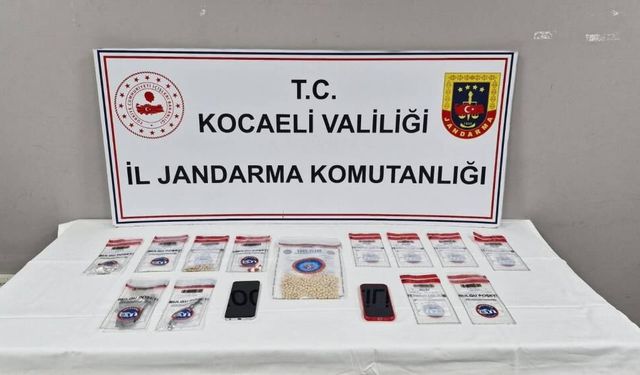 Kocaeli'de uyuşturucu operasyonu: Bin 12 uyuşturucu hap ele geçirildi