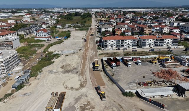 Hanlı-OSB arası duble yolda çalışmalar hızlandı
