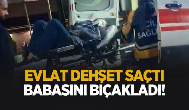 Oğul dehşeti: Babasını yüzünden ve kolundan bıçakladı