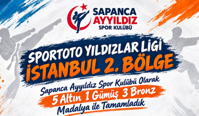 Sapanca Ayyıldız Spor Kulübü genç karatecilerinden gururlandıran başarı