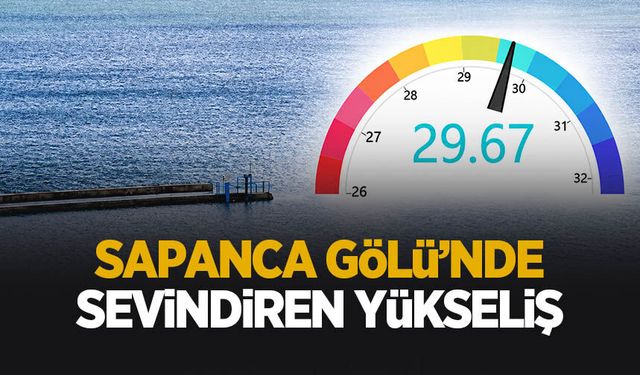 Sapanca Gölü'nde sevindiren yükseliş