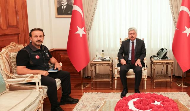 Vali Doğan AFAD Müdürü Bayındır'ı ağırladı