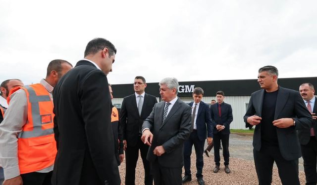 Vali Doğan Şehir Hastanesi bağlantı yolunda incelemelerde bulundu